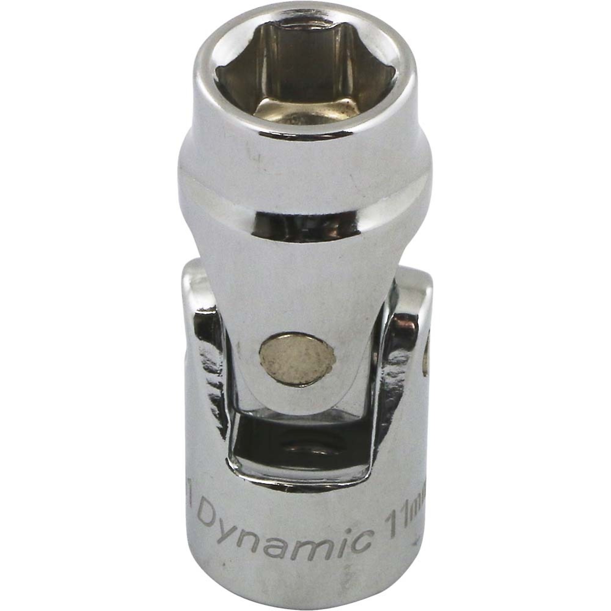 Dynamic Tools 3/8in. Drive 6-Point Metric Universal Joint Socket — 11mm, Chrome Finish, Model# D008711